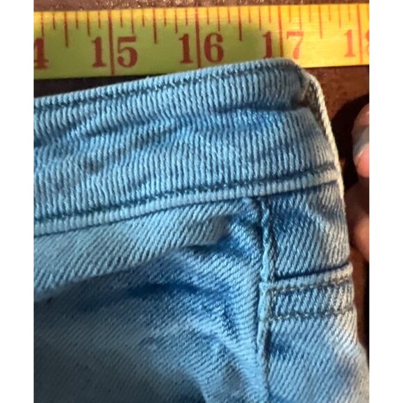 American Eagle Mom Straight Jeans Light Wash 16 Regular Stretch Crop 28" inseam - Picture 8 of 9